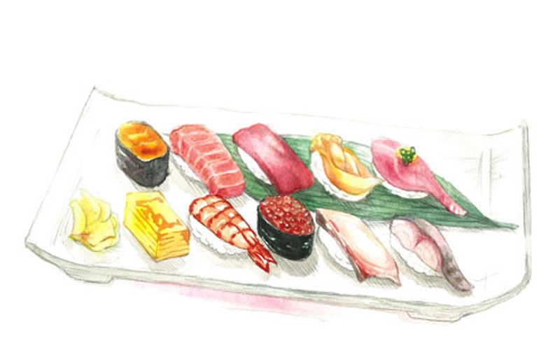 すし　イラスト